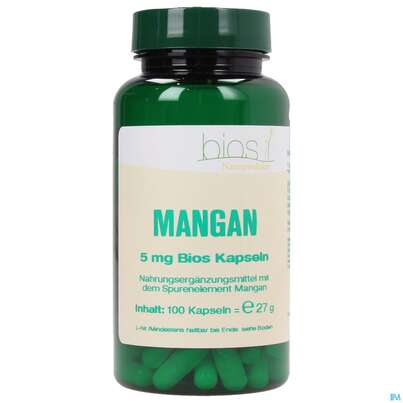 Bios Mangan 5mg 100 Kapseln, A-Nr.: 3892499 - 01