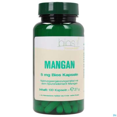 Bios Mangan 5mg 100 Kapseln, A-Nr.: 3892499 - 02