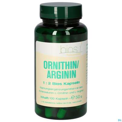 Bios Ornithin/arginin 1:2 100 Kapseln, A-Nr.: 4247128 - 01