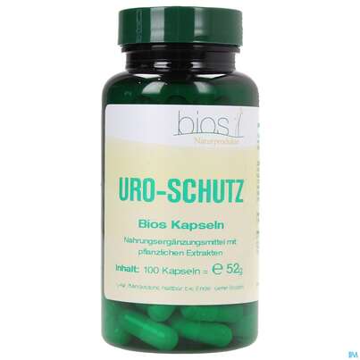 Sie sehen eine Packung Bios Uro-schutz 100 Kapseln, Produktbild: 02 Bios Uro-schutz 100 Kapseln, A-Nr.: 3893381 - 02