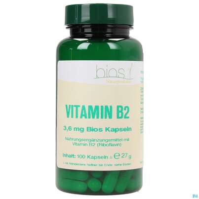 Bios Vitamin B2 3,6mg 100 Kapseln, A-Nr.: 3893429 - 02