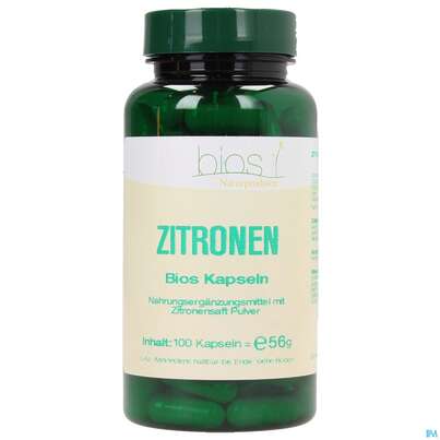 Sie sehen eine Packung Bios Zitronen 100 Kapseln, Produktbild: 02 Bios Zitronen 100 Kapseln, A-Nr.: 3893719 - 02
