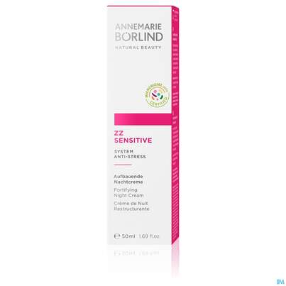 Sie sehen eine Packung Boerlind Zz/sensitive Aufbauende Nachtcreme 868 50ml, Produktbild: 01 Boerlind Zz/sensitive Aufbauende Nachtcreme 868 50ml, A-Nr.: 4356283 - 01