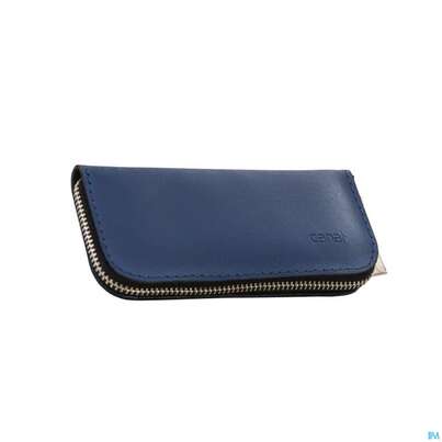 Sie sehen eine Packung Canal Etui/3-teilig Reissverschl/rindsleder Dunkelblau 5384- 1st, Produktbild: 01 Canal Etui/3-teilig Reissverschl/rindsleder Dunkelblau 5384- 1st, A-Nr.: 4857513 - 01