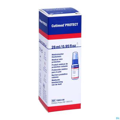 Sie sehen eine Packung Cutimed Protect Spray 28ml 7265300 1st, Produktbild: 03 Cutimed Protect Spray 28ml 7265300 1st, A-Nr.: 3461983 - 03