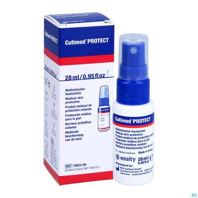 Sie sehen eine Packung Cutimed Protect Spray 28ml 7265300 1st, Produktbild: 05 Cutimed Protect Spray 28ml 7265300 1st, A-Nr.: 3461983 - 05
