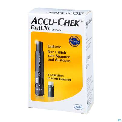 Diagnostika U.zubehoer Accu-chek Fastclix/set Stechhilfe +12lanzett C2 69 1pk, A-Nr.: 5161570 - 02