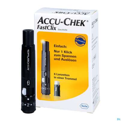 Diagnostika U.zubehoer Accu-chek Fastclix/set Stechhilfe +12lanzett C2 69 1pk, A-Nr.: 5161570 - 04