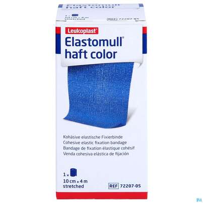 Elastische Binden Elastomull/haft/color Blau 4mx10cm 1st, A-Nr.: 5427105 - 01