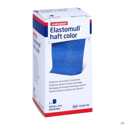 Elastische Binden Elastomull/haft/color Blau 4mx10cm 1st, A-Nr.: 5427105 - 03