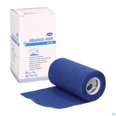Sie sehen eine Packung Elastische Binden Idealast/haft Kohaesiv/color Blau 4mx 10cm 1st, Produktbild: 04 Elastische Binden Idealast/haft Kohaesiv/color Blau 4mx 10cm 1st, A-Nr.: 4174607 - 04