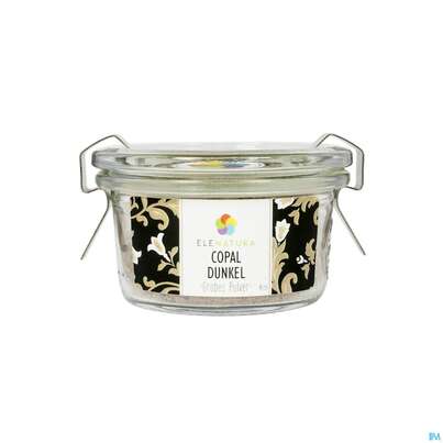 Sie sehen eine Packung Elenatura Raeucher Copal Dunkel Grobes Pulver 48ml, Produktbild: 01 Elenatura Raeucher Copal Dunkel Grobes Pulver 48ml, A-Nr.: 4587901 - 01