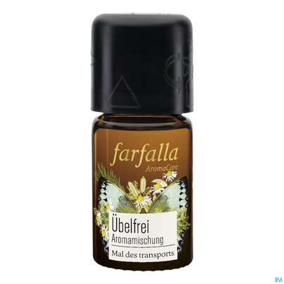 Sie sehen eine Packung Farfalla Aromamischung Uebelfrei 5ml, Produktbild: 01 Farfalla Aromamischung Uebelfrei 5ml, A-Nr.: 5781166 - 01