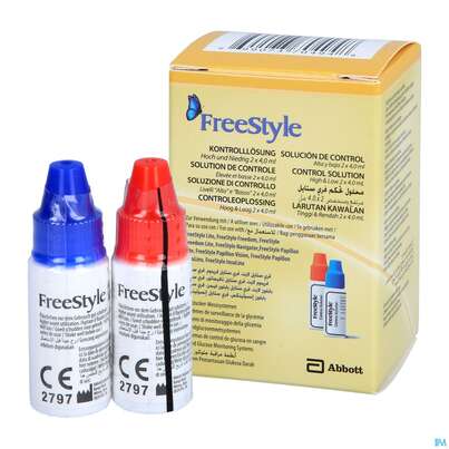 Freestyle Kontroll-lösung -abbott 4ml Flaeschchen 2st, A-Nr.: 3029694 - 03