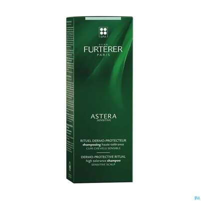 Sie sehen eine Packung Furterer Astera Sensitive Hochverträgliches Shampoo 200ml, Produktbild: 01 Furterer Astera Sensitive Hochverträgliches Shampoo 200ml, A-Nr.: 5617165 - 01