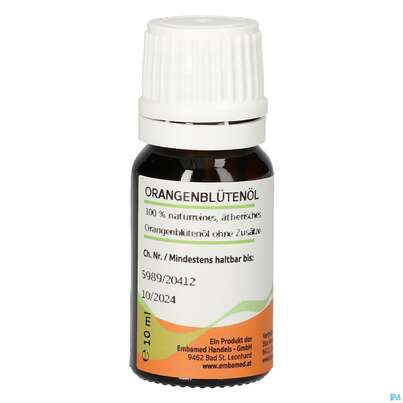 Sie sehen eine Packung Gall Pharma Orangenblütenöl Embamed, Produktbild: 01 Gall Pharma Orangenblütenöl Embamed, A-Nr.: 4946961 - 01