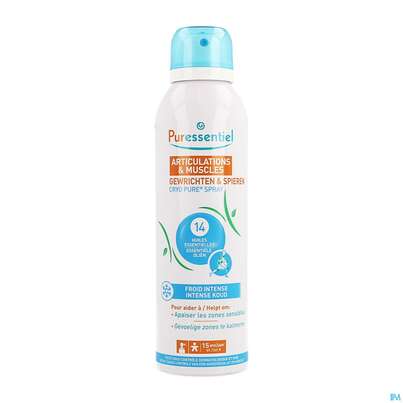 Sie sehen eine Packung Gelenk +muskel Puressentiel Cryo Pure Spray 150ml, Produktbild: 03 Gelenk +muskel Puressentiel Cryo Pure Spray 150ml, A-Nr.: 5608539 - 03