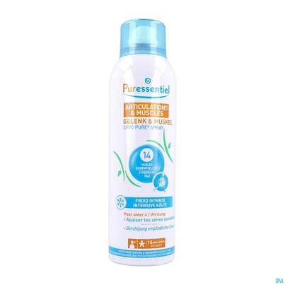 Sie sehen eine Packung Gelenk +muskel Puressentiel Cryo Pure Spray 150ml, Produktbild: 04 Gelenk +muskel Puressentiel Cryo Pure Spray 150ml, A-Nr.: 5608539 - 04