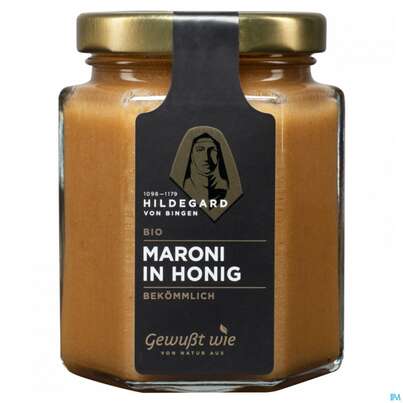 Sie sehen eine Packung Gewusst Wie Bio Hildegard Maroni In Honig 250g, Produktbild: 02 Gewusst Wie Bio Hildegard Maroni In Honig 250g, A-Nr.: 4934260 - 02