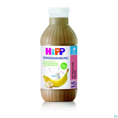 Sie sehen eine Packung Hipp/sondennahrung Ab/13 Jahren Milch Banane 1,5 Kcal/ml 0,5l 2624- 12st, Produktbild: 01 Hipp/sondennahrung Ab/13 Jahren Milch Banane 1,5 Kcal/ml 0,5l 2624- 12st, A-Nr.: 4353273 - 01