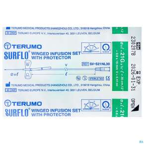 Injektionsspritzen U.zubeh. Butterfly/safety Perfusionsbesteck Surshield Surflo 21g 0,8x 1st, A-Nr.: 4172689 - 01