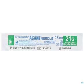 Injektionsspritzen U.zubeh. Einmalkanuelen Terumo/luer +luer Lock Nr 2 0,80x 38mm 1st, A-Nr.: 4238454 - 01