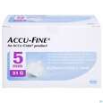Injektionsspritzen U.zubeh. Insulin Accu-fine Pen Nadeln 0,25mm(31g)/5mm 100st, A-Nr.: 4790269 - 01