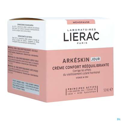 Sie sehen eine Packung Lierac Arkeskin The Menopause Day Cream 50ml, Produktbild: 02 Lierac Arkeskin The Menopause Day Cream 50ml, A-Nr.: 5441128 - 02