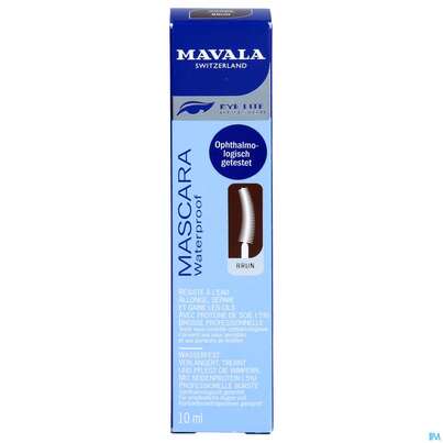 Sie sehen eine Packung Mavala Mascara/waterproof Brown 10ml, Produktbild: 01 Mavala Mascara/waterproof Brown 10ml, A-Nr.: 3965637 - 01