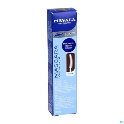 Sie sehen eine Packung Mavala Mascara/waterproof Brown 10ml, Produktbild: 02 Mavala Mascara/waterproof Brown 10ml, A-Nr.: 3965637 - 02