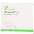 Sie sehen eine Packung Melgisorb Plus Steril 10x 10cm 10st, Produktbild: 01 Melgisorb Plus Steril 10x 10cm 10st, A-Nr.: 4245112 - 01