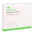 Sie sehen eine Packung Melgisorb Plus Steril 10x 10cm 10st, Produktbild: 03 Melgisorb Plus Steril 10x 10cm 10st, A-Nr.: 4245112 - 03
