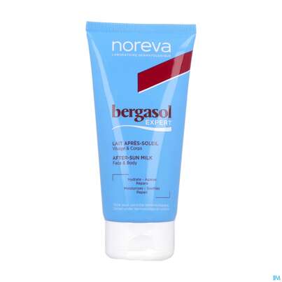 Sie sehen eine Packung Noreva Bergasol Expert After Sun Milch 150ml, Produktbild: 02 Noreva Bergasol Expert After Sun Milch 150ml, A-Nr.: 5439048 - 02