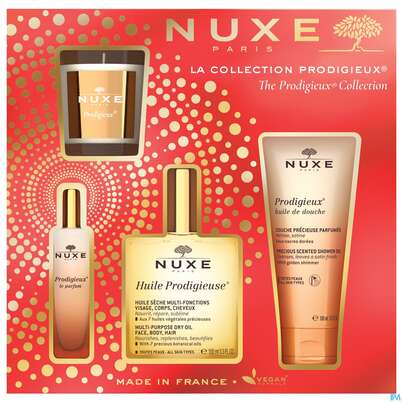 Sie sehen eine Packung Nuxe Xmas/2022/prod.collection Hp Oel 100ml +le Parfum 15ml+kerze 1st, Produktbild: 02 Nuxe Xmas/2022/prod.collection Hp Oel 100ml +le Parfum 15ml+kerze 1st, A-Nr.: 5708703 - 02