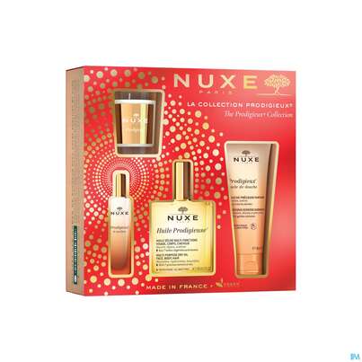 Sie sehen eine Packung Nuxe Xmas/2022/prod.collection Hp Oel 100ml +le Parfum 15ml+kerze 1st, Produktbild: 03 Nuxe Xmas/2022/prod.collection Hp Oel 100ml +le Parfum 15ml+kerze 1st, A-Nr.: 5708703 - 03