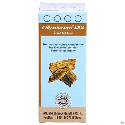 Sie sehen eine Packung Okoubasan Tabl D2 80st, Produktbild: 01 Okoubasan Tabl D2 80st, A-Nr.: 2589190 - 01