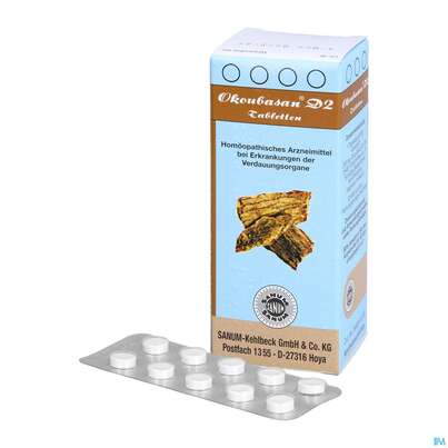Sie sehen eine Packung Okoubasan Tabl D2 80st, Produktbild: 04 Okoubasan Tabl D2 80st, A-Nr.: 2589190 - 04