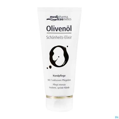 Sie sehen eine Packung Oliven Oel Dr.theiss Schoenheits-elixir Handpflege 100ml, Produktbild: 01 Oliven Oel Dr.theiss Schoenheits-elixir Handpflege 100ml, A-Nr.: 4302703 - 01