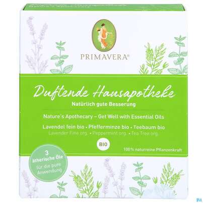 Sie sehen eine Packung Primavera Geschenkset Duftende Hausapotheke 1st, Produktbild: 01 Primavera Geschenkset Duftende Hausapotheke 1st, A-Nr.: 5199472 - 01
