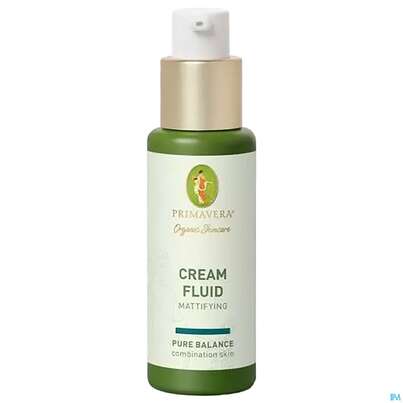 Sie sehen eine Packung Primavera Pure Balance Cream Fluid Mattifying 30ml, Produktbild: 02 Primavera Pure Balance Cream Fluid Mattifying 30ml, A-Nr.: 5660356 - 02