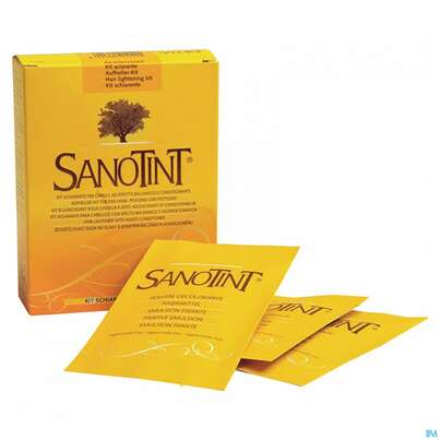Sie sehen eine Packung Sanotint Aufheller Kit F Das Haar 45ml, Produktbild: 01 Sanotint Aufheller Kit F Das Haar 45ml, A-Nr.: 3988259 - 01