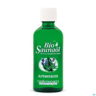 Sie sehen eine Packung Saunaoel Bio Alpenkraeuter 100ml, Produktbild: 01 Saunaoel Bio Alpenkraeuter 100ml, A-Nr.: 3898734 - 01