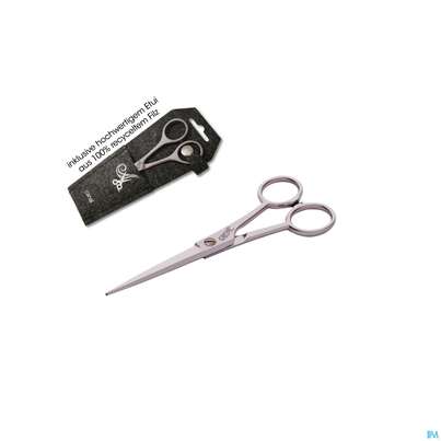 Sie sehen eine Packung Scheren Canal Vernickelt Haarschere 14cm 1017- 1st, Produktbild: 02 Scheren Canal Vernickelt Haarschere 14cm 1017- 1st, A-Nr.: 4881546 - 02