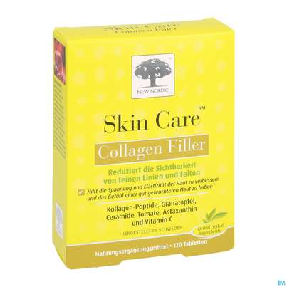 Sie sehen eine Packung Skin Care Collagen Filler Tabl 120st, Produktbild: 04 Skin Care Collagen Filler Tabl 120st, A-Nr.: 5104939 - 04