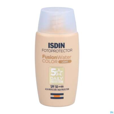 Sie sehen eine Packung Sonnenprodukte Isdin/fotoprotection Fusion Water Color Light Lsf 50 50ml, Produktbild: 08 Sonnenprodukte Isdin/fotoprotection Fusion Water Color Light Lsf 50 50ml, A-Nr.: 5570274 - 08