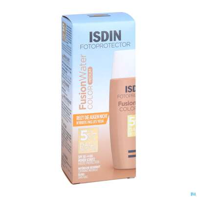 Sie sehen eine Packung Sonnenprodukte Isdin/fotoprotection Fusion Water Color Med Lsf 50 50ml, Produktbild: 09 Sonnenprodukte Isdin/fotoprotection Fusion Water Color Med Lsf 50 50ml, A-Nr.: 5570280 - 09