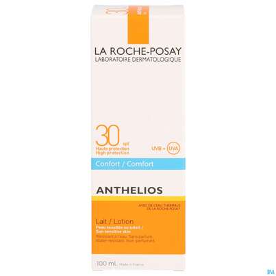 Sie sehen eine Packung Sonnenprodukte La Roche Posay Anthelios 30 Uva19 Milch Samtig 100ml, Produktbild: 01 Sonnenprodukte La Roche Posay Anthelios 30 Uva19 Milch Samtig 100ml, A-Nr.: 3949118 - 01