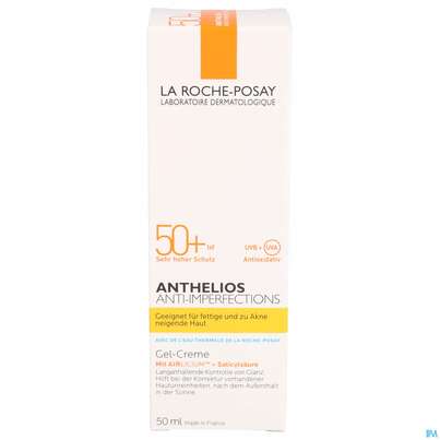 Sie sehen eine Packung Sonnenprodukte La Roche Posay Anthelios 50+ Anti-imperfections 50ml, Produktbild: 01 Sonnenprodukte La Roche Posay Anthelios 50+ Anti-imperfections 50ml, A-Nr.: 5060194 - 01