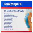 Sie sehen eine Packung Tape Kinesiologisch Leukotape K 5mx 2,5cm Blau 1st, Produktbild: 02 Tape Kinesiologisch Leukotape K 5mx 2,5cm Blau 1st, A-Nr.: 3151917 - 02