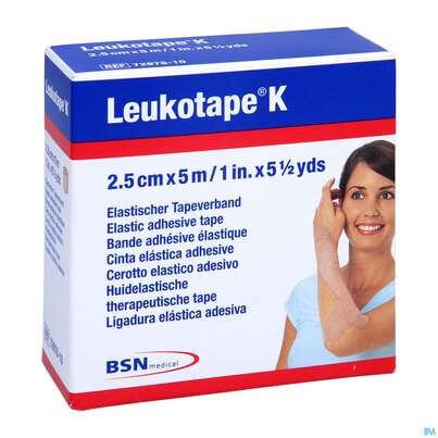 Tape Kinesiologisch Leukotape K 5mx 2,5cm Hautfarben 1st, A-Nr.: 3151828 - 03